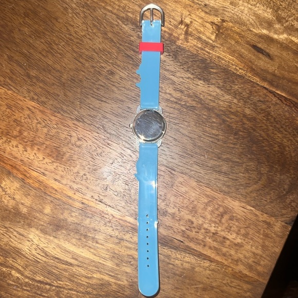 Swiss Army light blue red white kids wrist watch from Switzerland snowflakes🇨🇭 - Picture 5 of 8